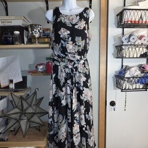 J.B.S. Black Floral Maxi Dress